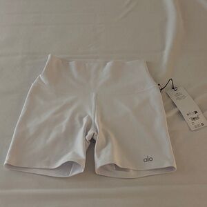 ALO Yoga White Athletic Shorts